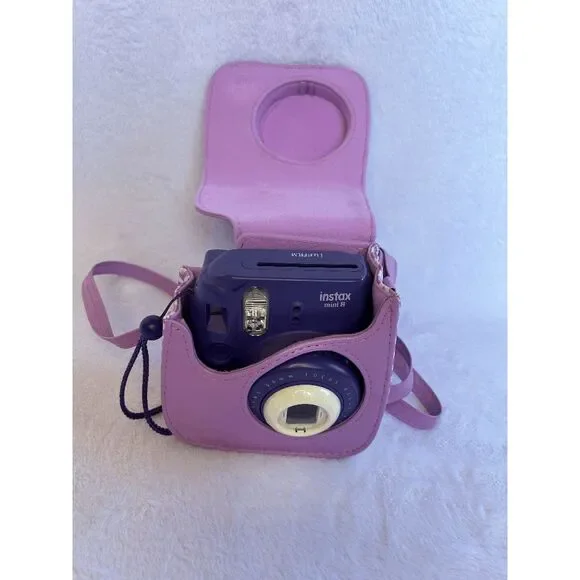 Instax Mini 8 Purple Polaroid Camera with Purple Carrying Case, Works - Picture 5 of 5